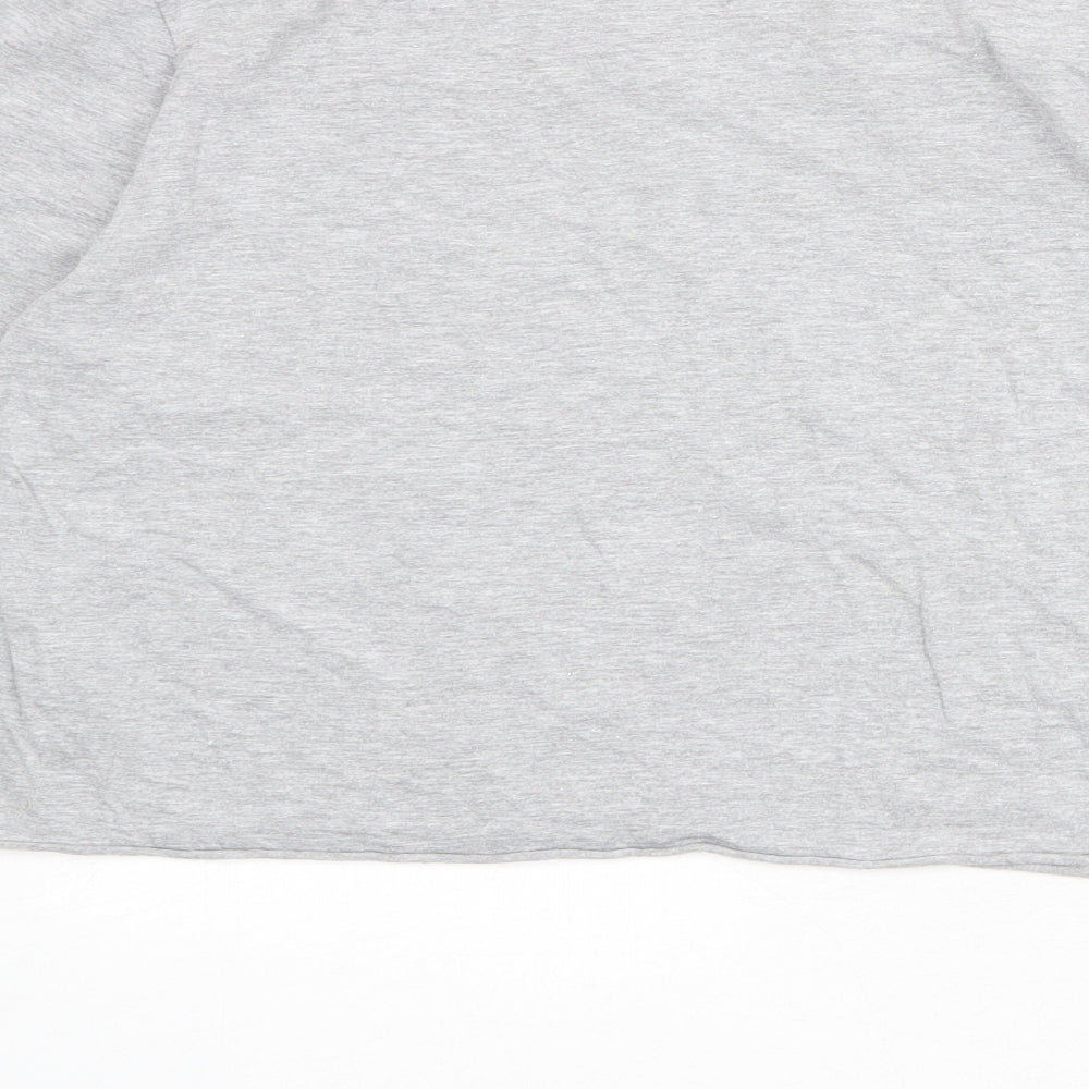 Womens UK Size M Cooperative Grey Basic T-Shirt
