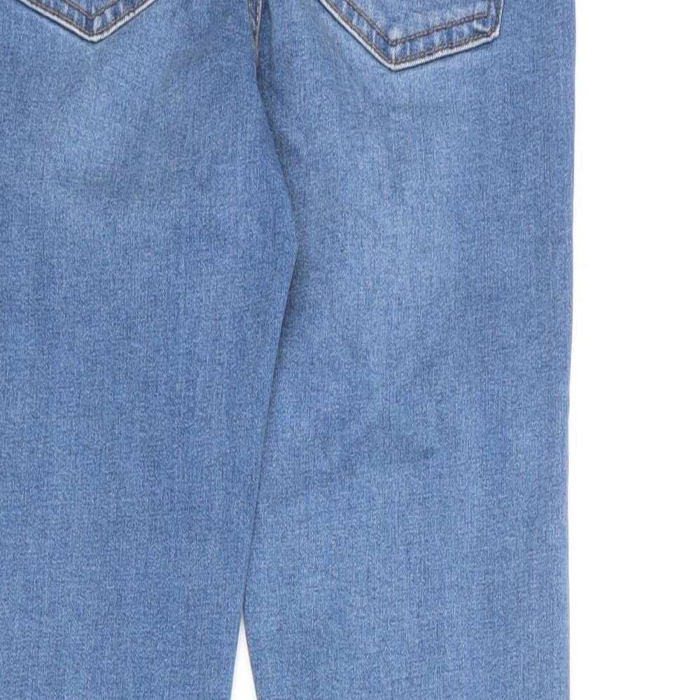 Denim & Co. Womens Blue Cotton Skinny Jeans Size 10 Regular Zip