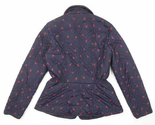 Womens UK Size 12 Monsoon Blue Quilted Coat