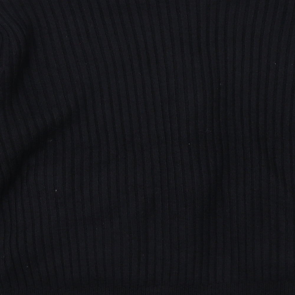 Womens UK Size L Marks and Spencer Black Full Zip Jumper