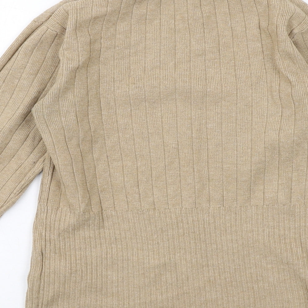 Womens UK Size 8 Marks and Spencer Beige Pullover Jumper