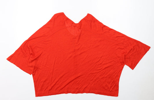 Womens UK Size M NEXT Orange Pullover Jumper