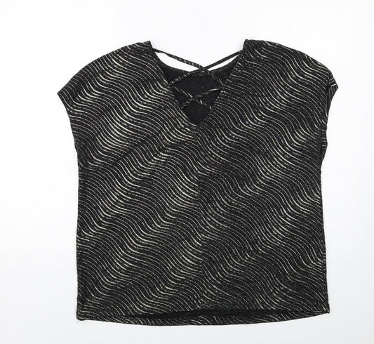 Womens UK Size XL Klass Black Basic Blouse