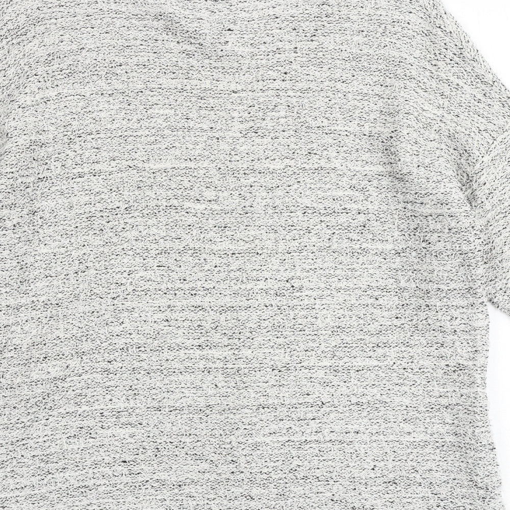 Womens UK Size S H&M Grey Basic Blouse