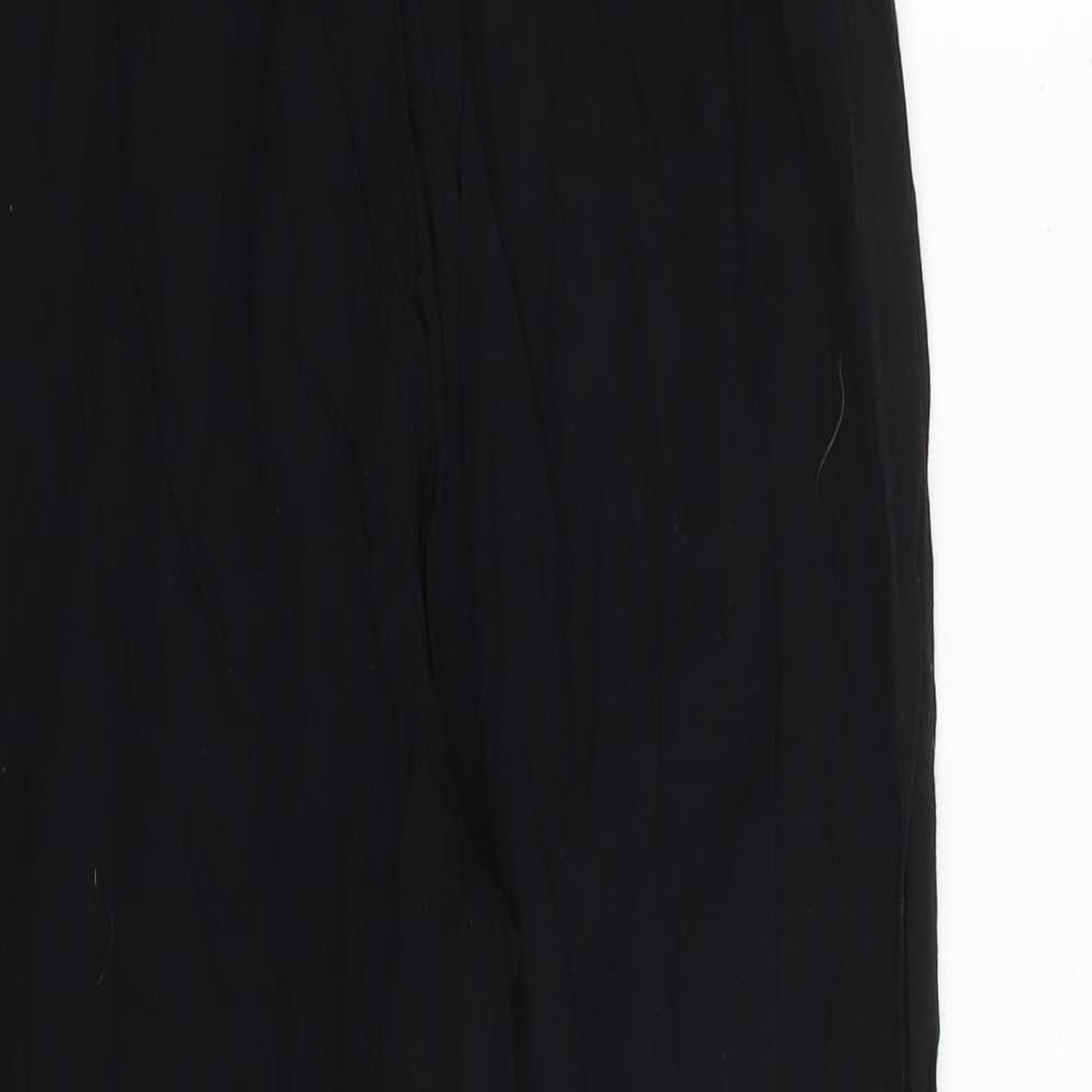 Womens UK Size 8 PRETTYLITTLETHING Regular Fit Black Trousers