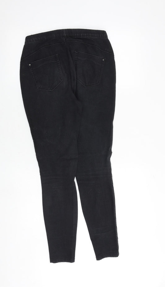 Denim & Co. Womens Grey Cotton Jegging Jeans Size 8 Regular