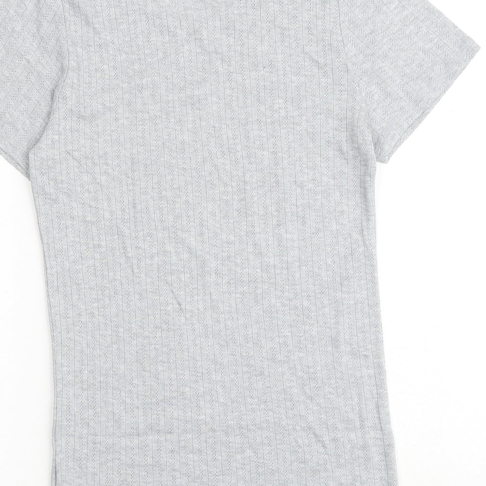 Womens UK Size 14 Marks and Spencer Grey Basic T-Shirt