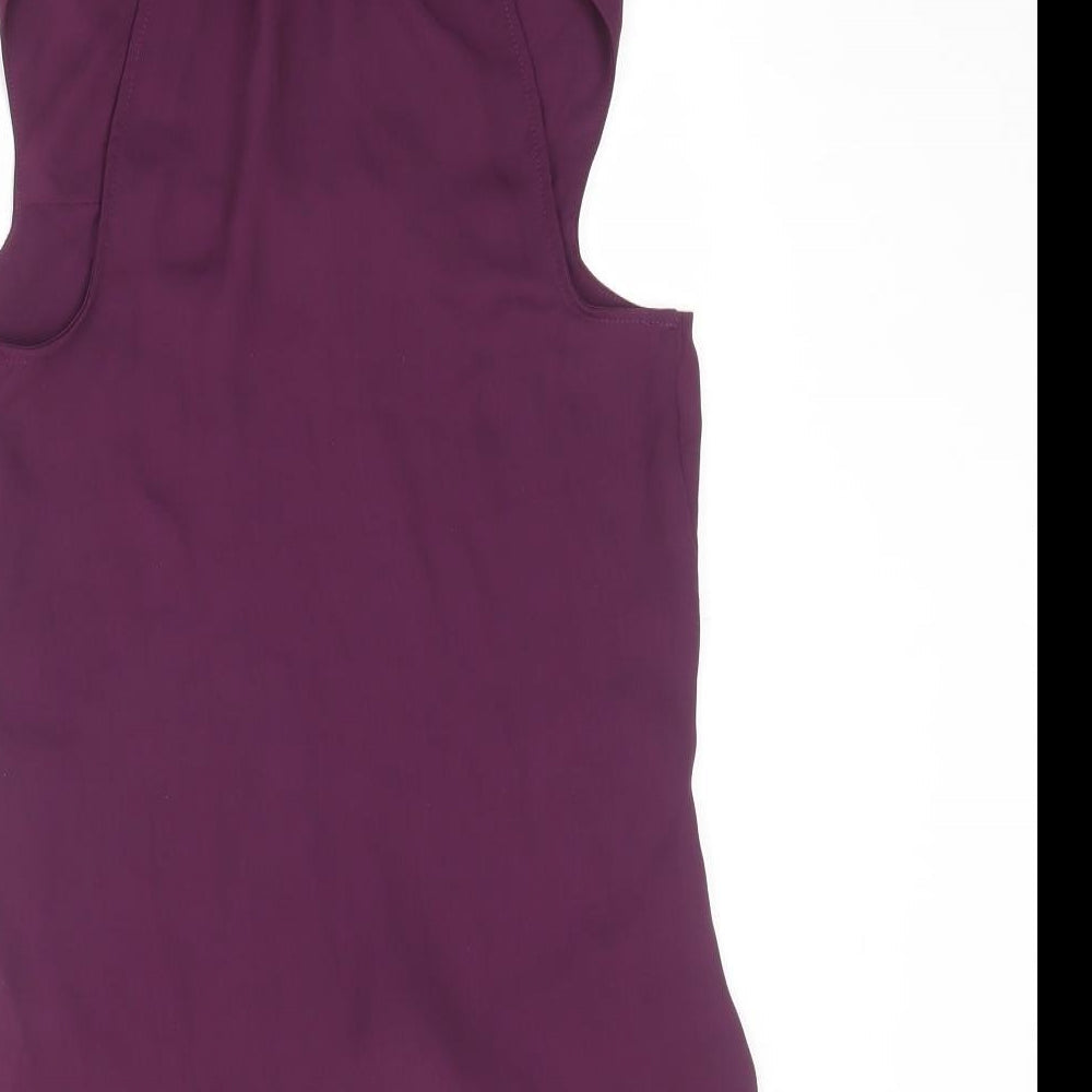 Womens UK Size 6 Warehouse Purple Basic Blouse