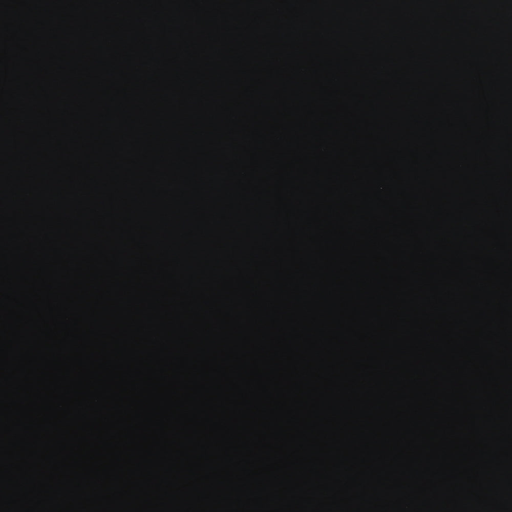 Womens UK Size 12 Selected Black Basic T-Shirt