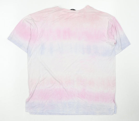 Womens UK Size M Selected Multicoloured Basic T-Shirt