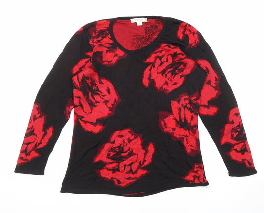 Womens UK Size S Precis Black Pullover Jumper