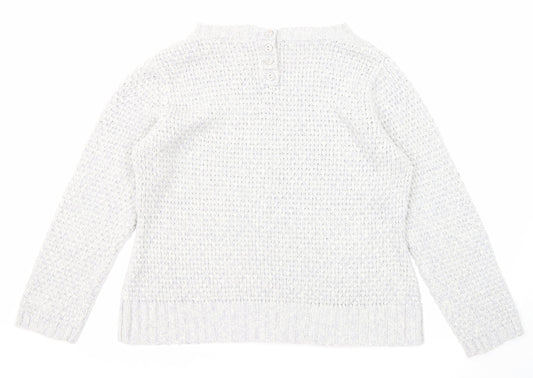Womens UK Size L M&Co Grey Pullover Jumper