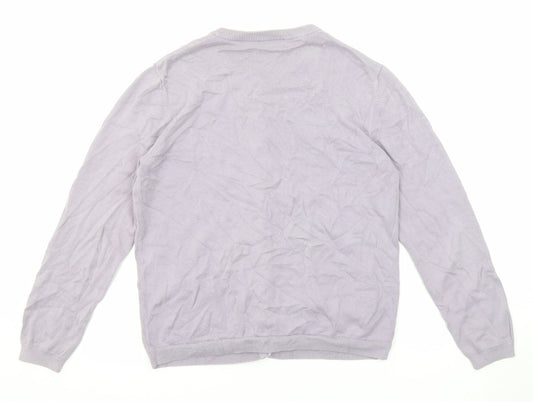 Womens UK Size S Cotswold Purple Cardigan Jumper