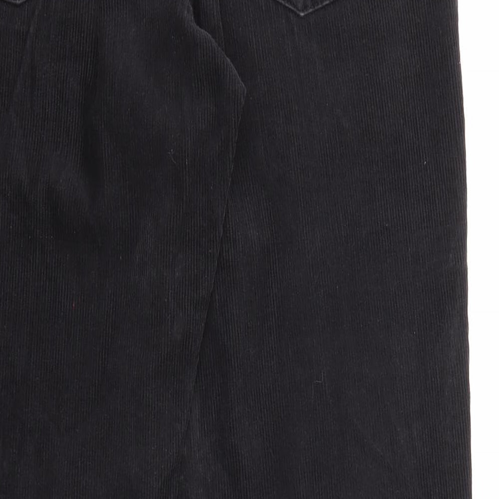 Authentic Clothing Company Womens Black Cotton Trousers Size 31 in Regular Zip