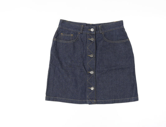 Womens UK Size 8 BAY A-Line Denim Skirt