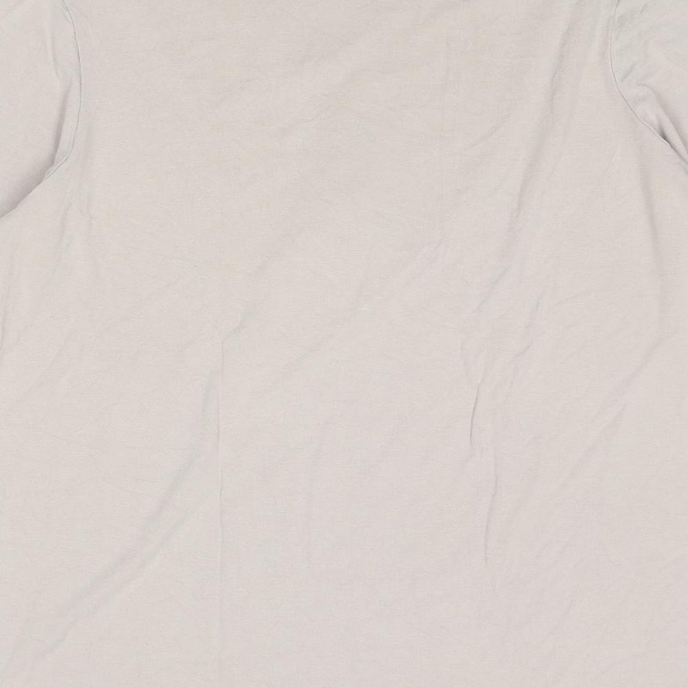 Womens UK Size 16 Marks and Spencer Beige Basic T-Shirt