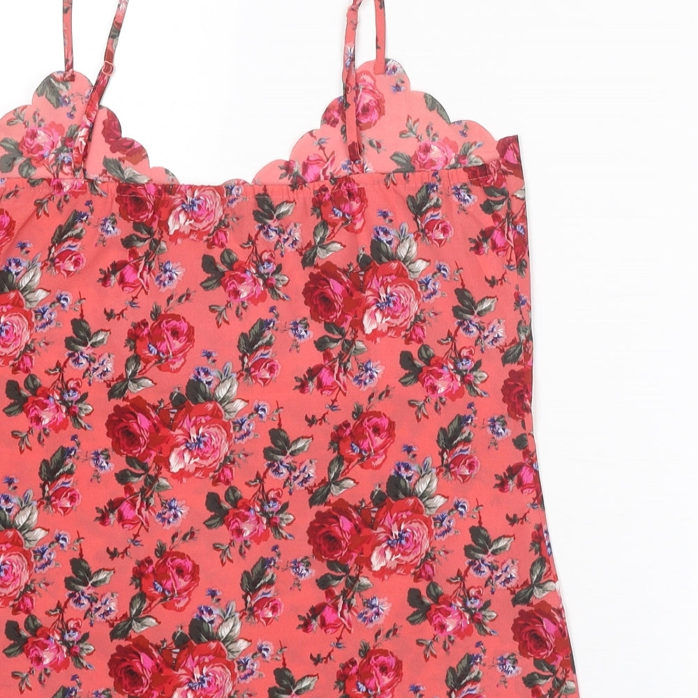 Womens UK Size 10 Oasis Pink Basic Tank