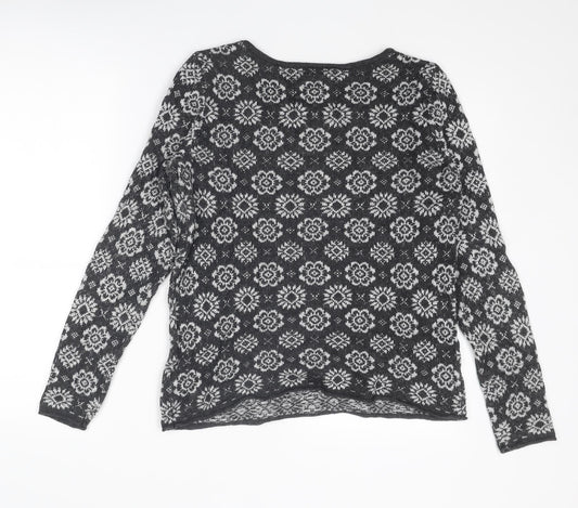 Womens UK Size M H&M Grey Pullover Jumper