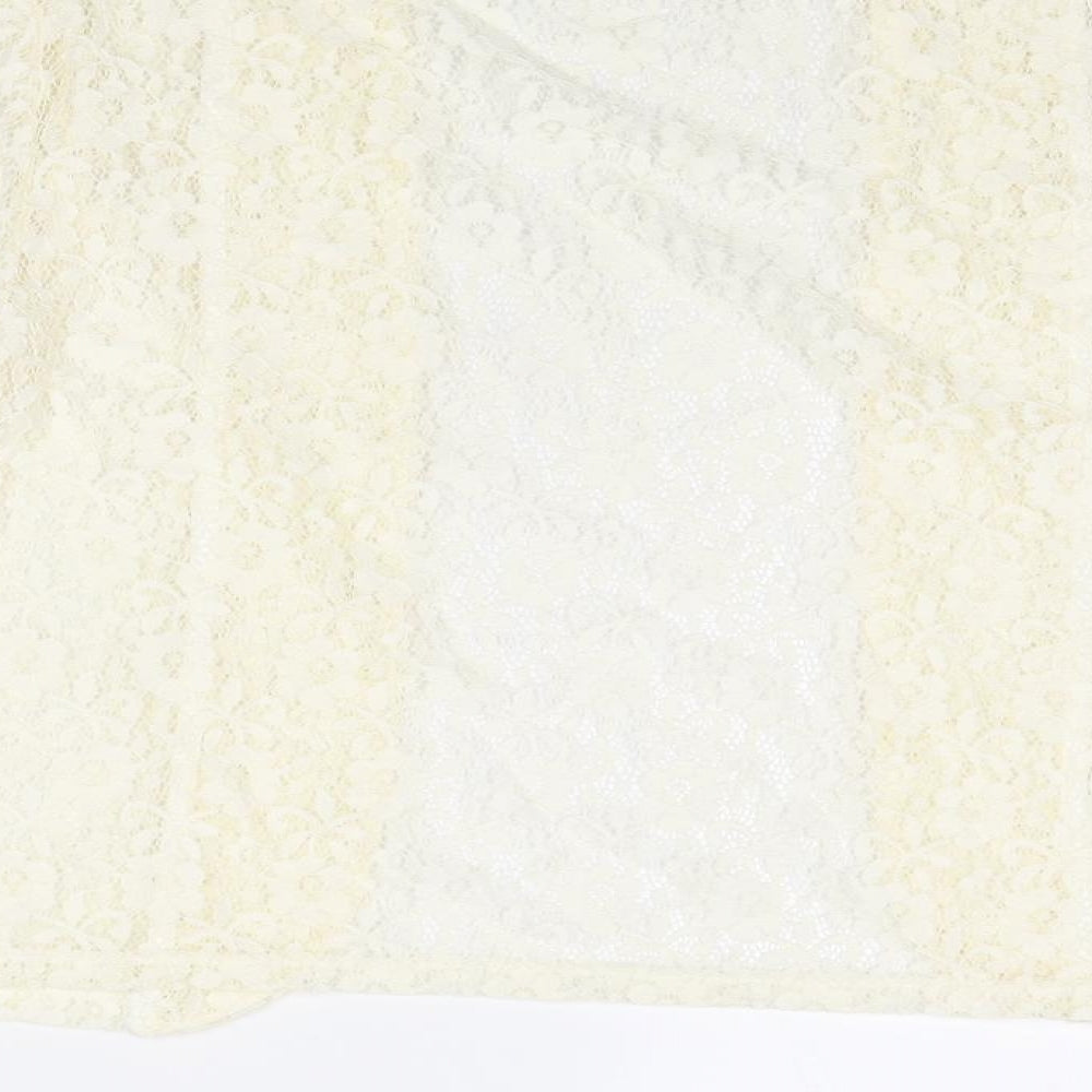 Womens UK Size 14 Dunnes Stores Ivory Kimono Blouse
