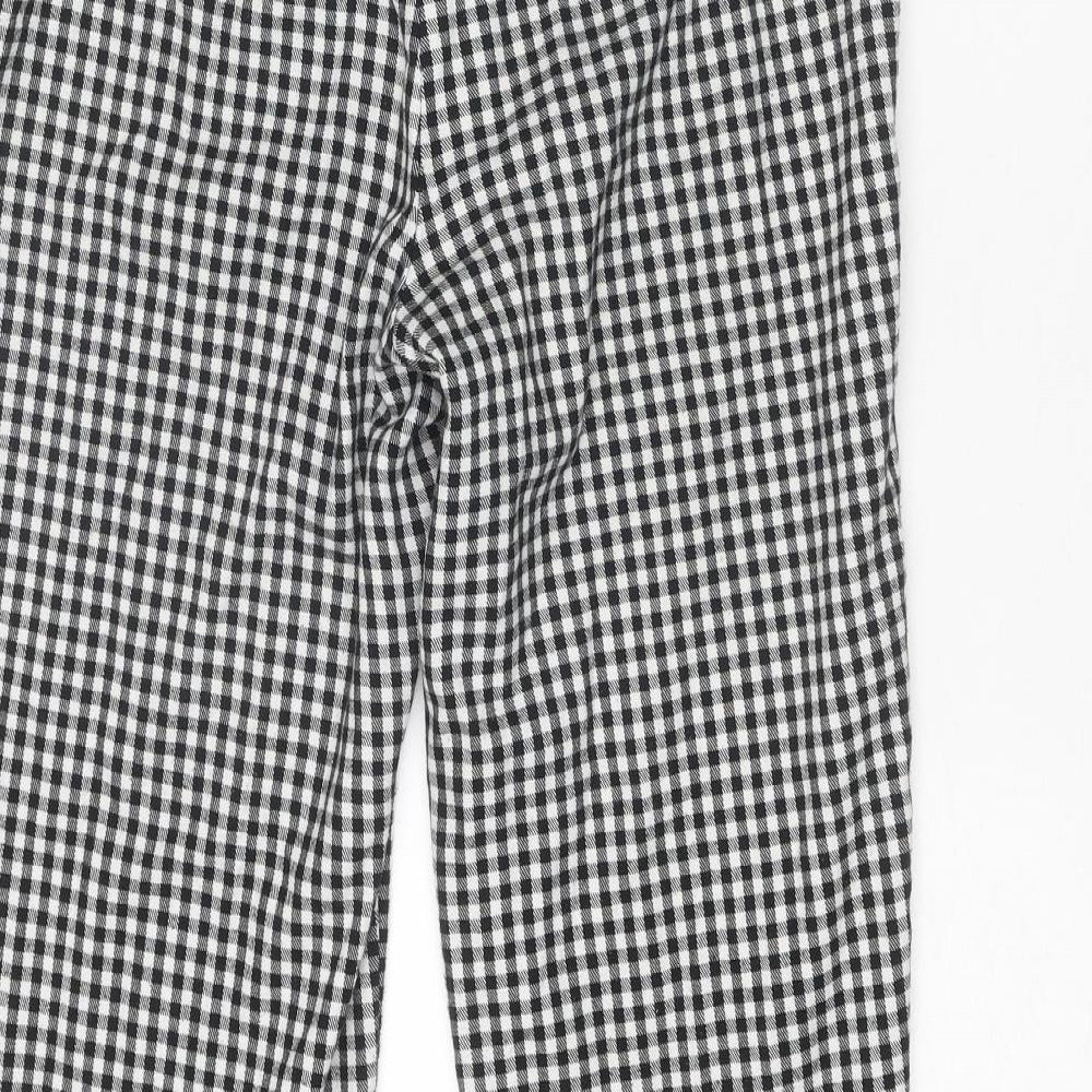 Womens UK Size 8 Miss Selfridge Regular Fit Capri Black Trousers