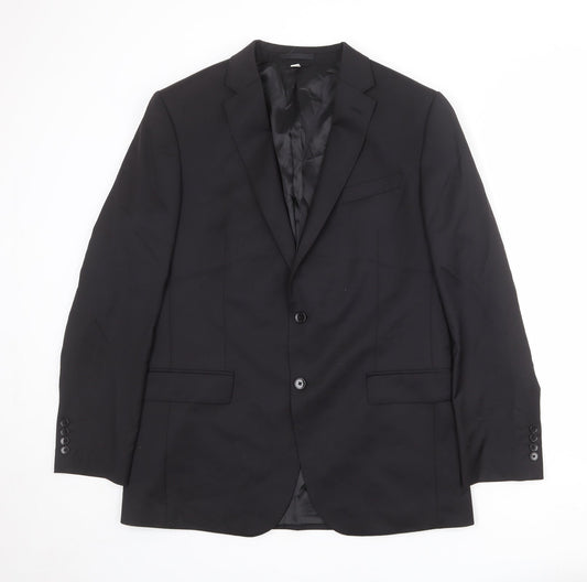 Mens UK Size 42 Autograph Regular Black Suit Jacket