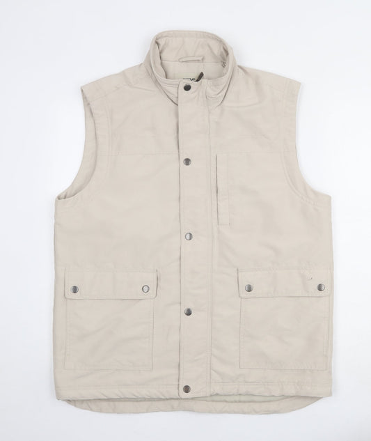 Womens UK Size M EWM Beige Gilet