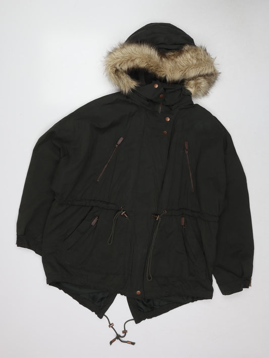 Womens UK Size M Zara Green Jacket