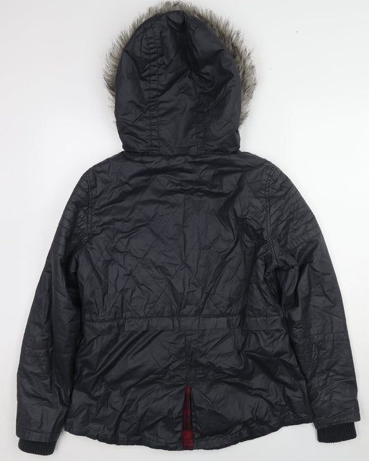 Blonde + Blonde Womens Black Jacket Size 12 Zip