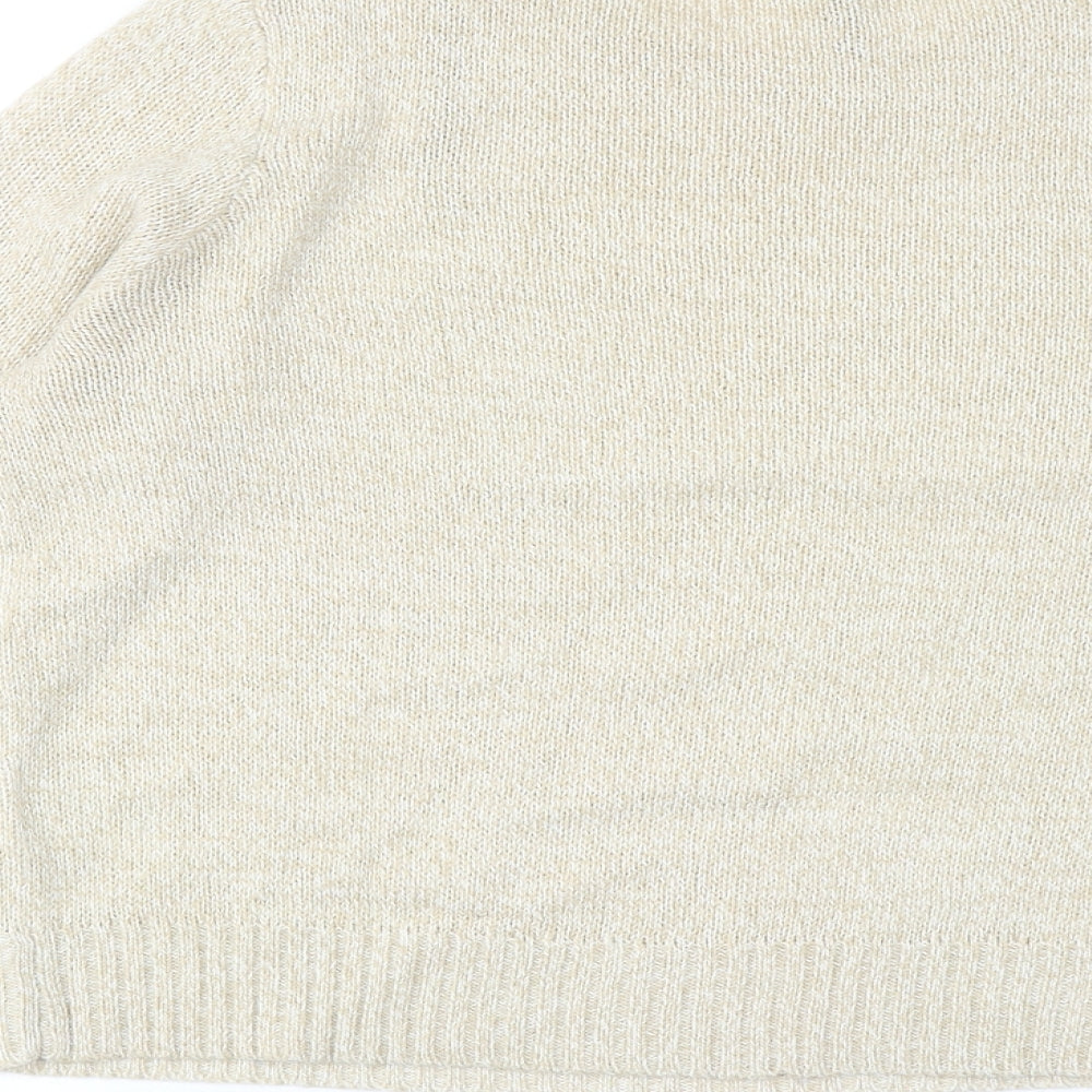 Womens UK Size M H&M Beige Pullover Jumper