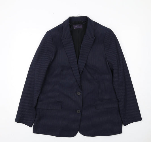 Womens UK Size 18 Marks and Spencer Regular Blue Suit Jacket