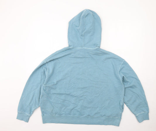 Womens UK Size L Marks and Spencer Blue Pullover Hoodie