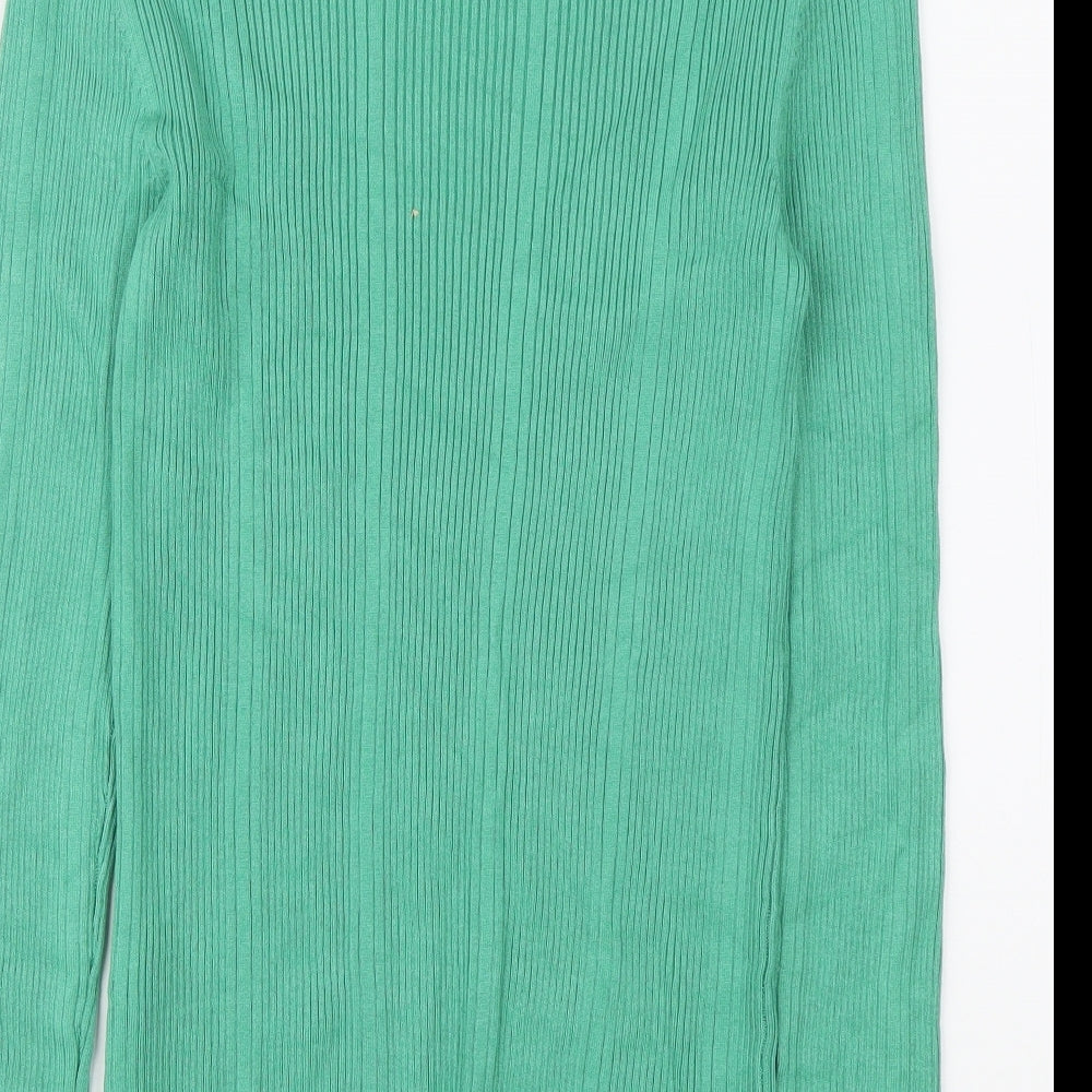 Womens UK Size 8 Marks and Spencer Green Pullover Jumper