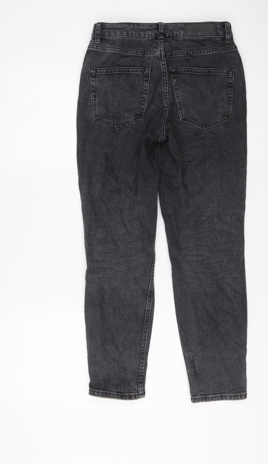 Topshop Womens Grey Cotton Skinny Jeans Size 26 in L26 in Regular Button