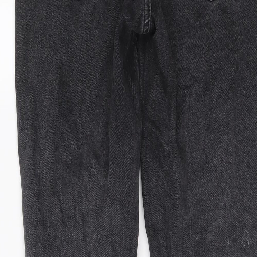 Topshop Womens Grey Cotton Skinny Jeans Size 26 in L26 in Regular Button
