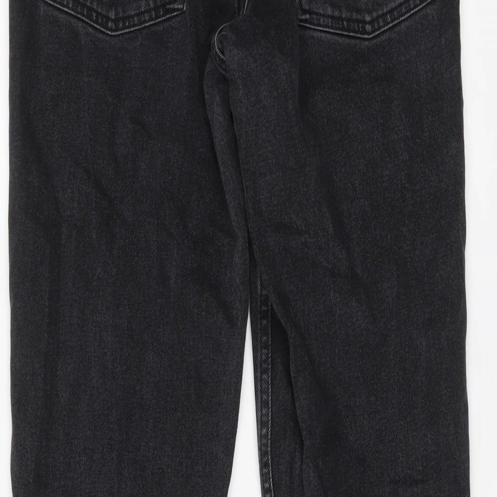 Denim & Co. Womens Black Cotton Skinny Jeans Size 8 L27 in Regular Button