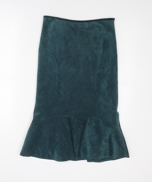 Womens UK Size 8 Country Casuals Trumpet Corduroy Skirt
