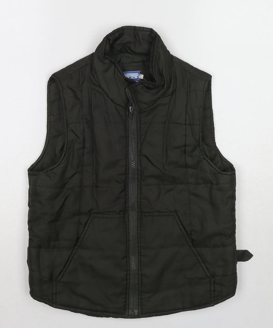 Athletic Sports Womens Green Gilet Jacket Size 10 Zip