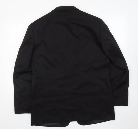 Mens UK Size 42 Zantos Regular Black Suit Jacket