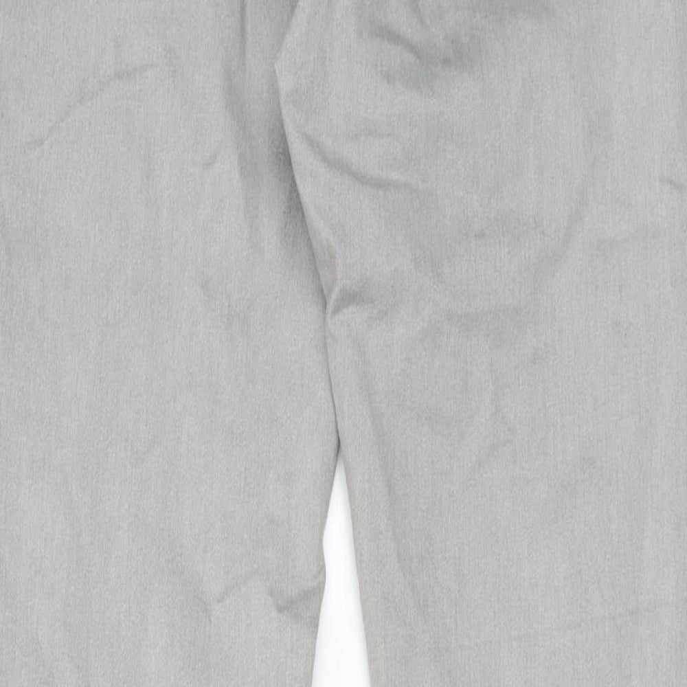 Denim & Co. Womens Grey Cotton Skinny Jeans Size 12 Regular Zip