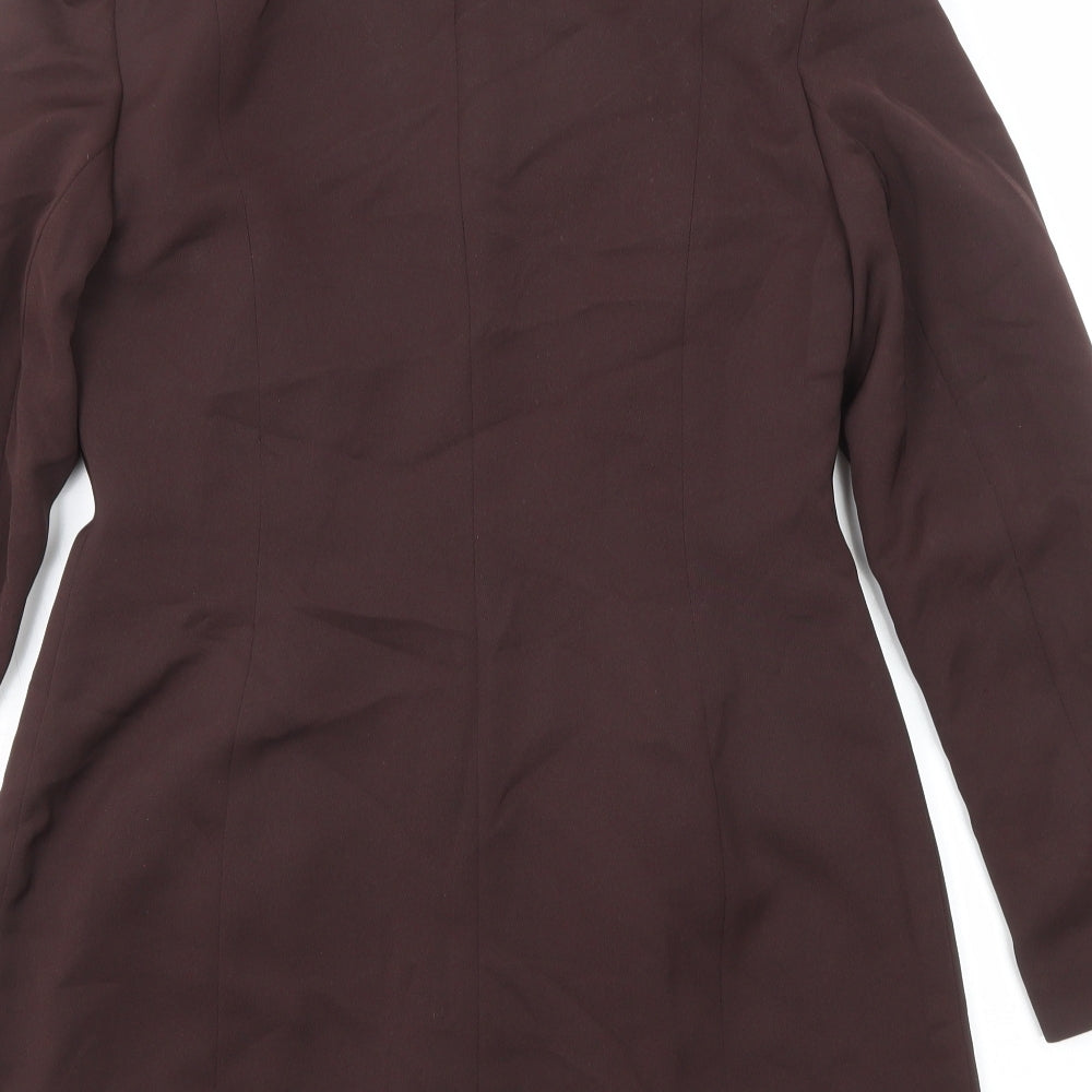 Debenhams Womens Brown Polyester Jacket Suit Jacket Size 10