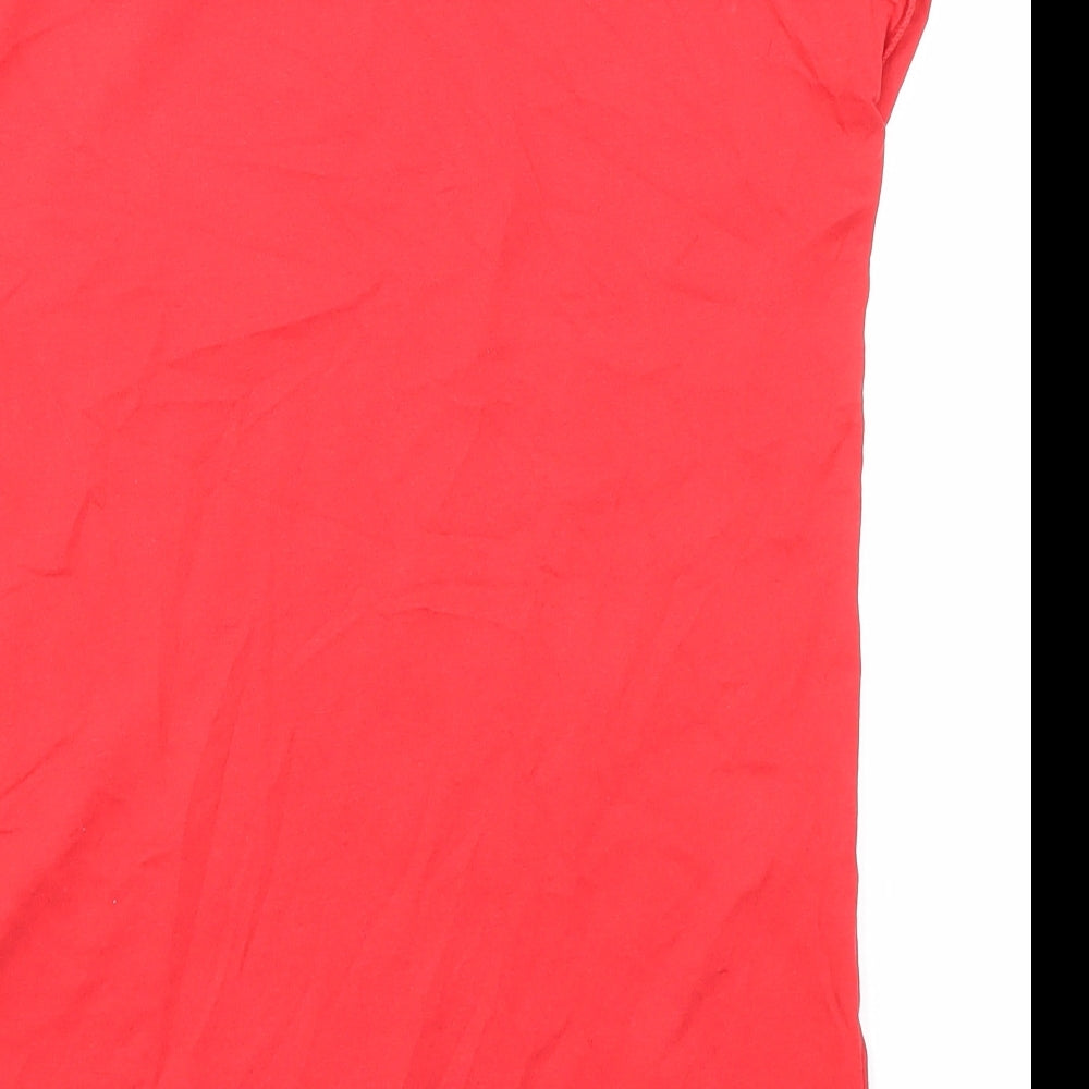Womens UK Size 6 NEXT Red Basic T-Shirt