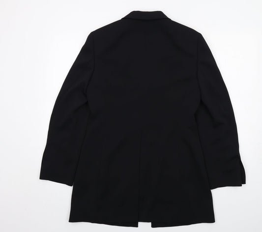 Betty Barclay Womens Black Jacket Blazer Size 10 Hook & Eye