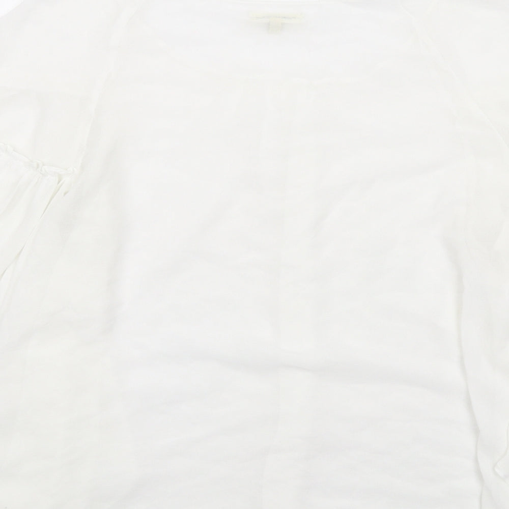 Womens UK Size XL Max Studio White Basic Blouse