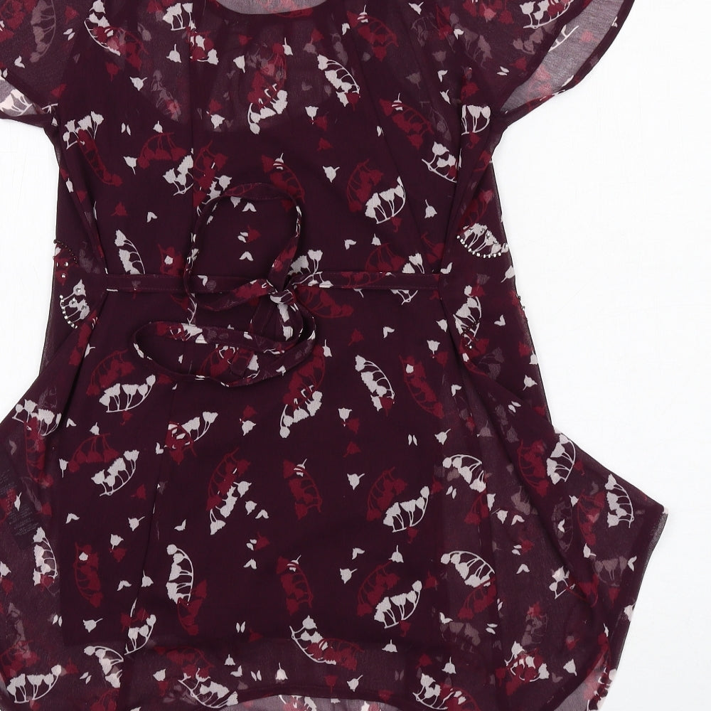 Womens UK Size 10 RJR.John Rocha Purple Basic Blouse