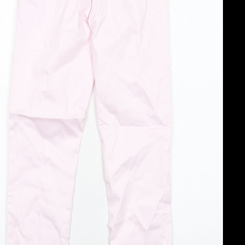 Womens UK Size 8 H&M Regular Fit Chino Pink Trousers