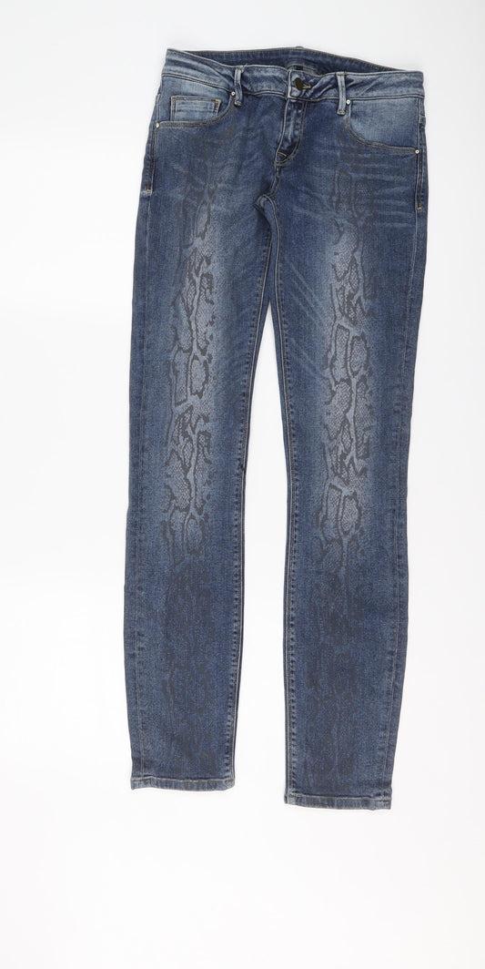 Womens UK Size 28 in United Colors of Benetton Regular Fit Skinny Blue Jeans