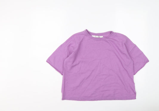 Womens UK Size L Max Studio Purple Pullover Jumper