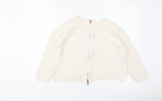 Womens UK Size S Zara Ivory Pullover Jumper