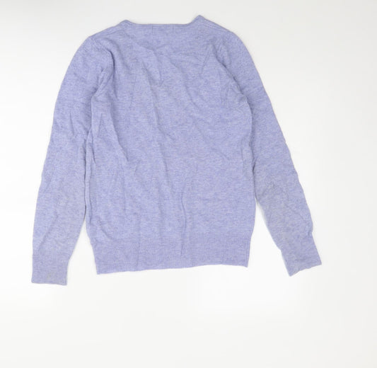 Womens UK Size 8 Marks and Spencer Blue Pullover Jumper