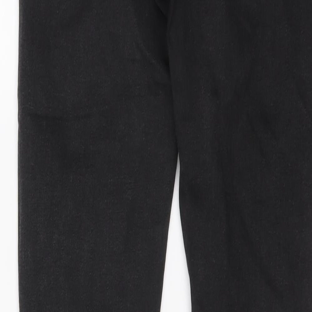 ASOS Womens Black Cotton Straight Jeans Size 28 in L25 in Regular Button